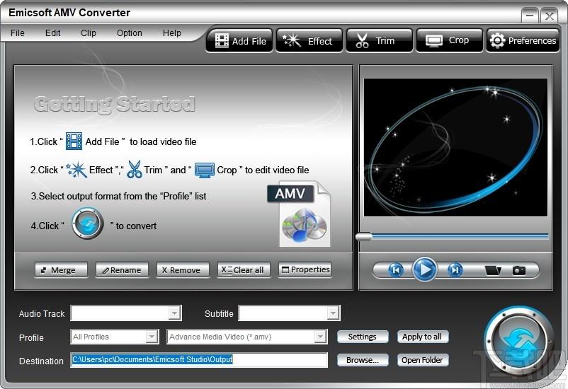 Emicsoft AMV Converter下载,AMV转换器,视频转换,格式转换