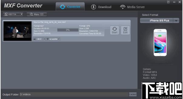 Dimo MXF Converter下载,MXF转换,视频下载