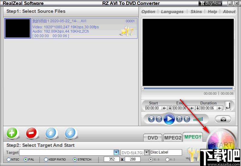 RZ AVI To DVD Converter下载,视频转换