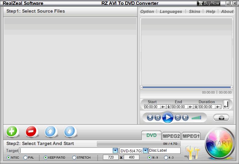 RZ AVI To DVD Converter下载,视频转换